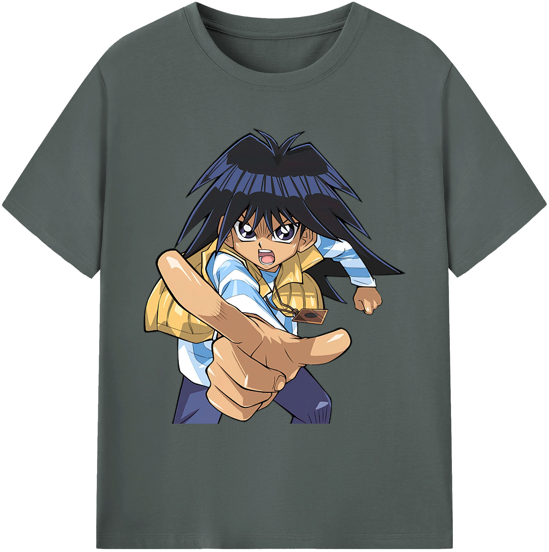 （画像用） 遊☆戯☆王 Yu-Gi-Oh! 綿100％ メンズ半袖Tシャツ｜肌触りやわらか＆通気性